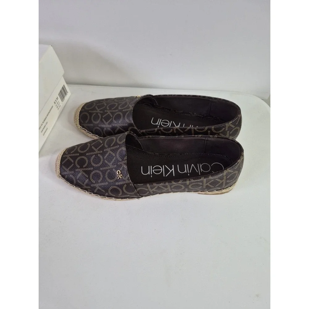 CALVIN KLEIN Women's Vez‎ CK Monogram Espadrilles Size 8.5 M